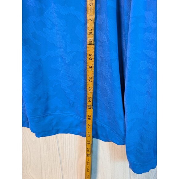 Peter Millar Pullover Mens XXL Blue Camo Quarter Zip Performance Golf Jacket - Picture 8 of 8